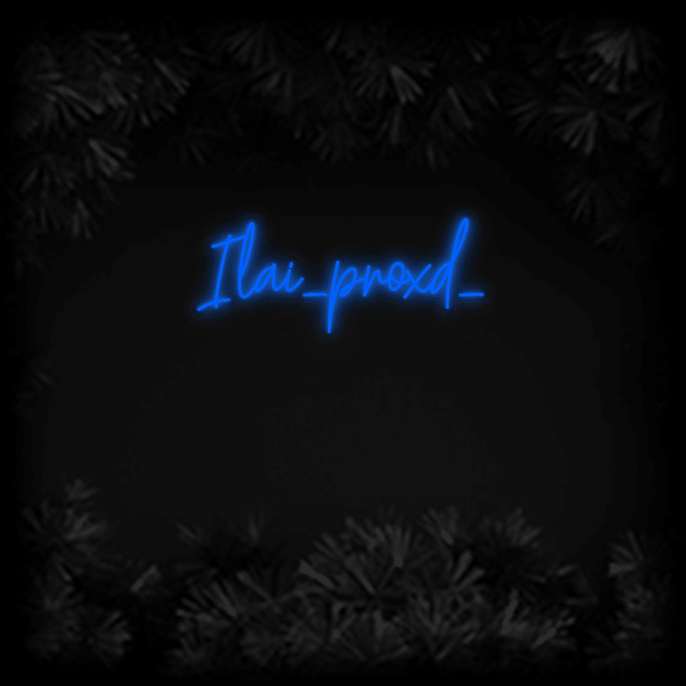 Konfiguriertes LED - Neonschild: Ilai_proxd_ - Official Neon - led neon schild schriftzug personalisiert