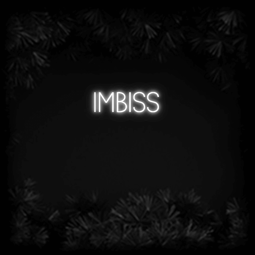 Konfiguriertes LED - Neonschild: IMBISS - Official Neon - led neon schild schriftzug personalisiert
