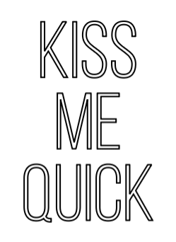 Konfiguriertes LED-Neonschild: KISS ME QUICK - Official Neon - led neon schild schriftzug personalisiert