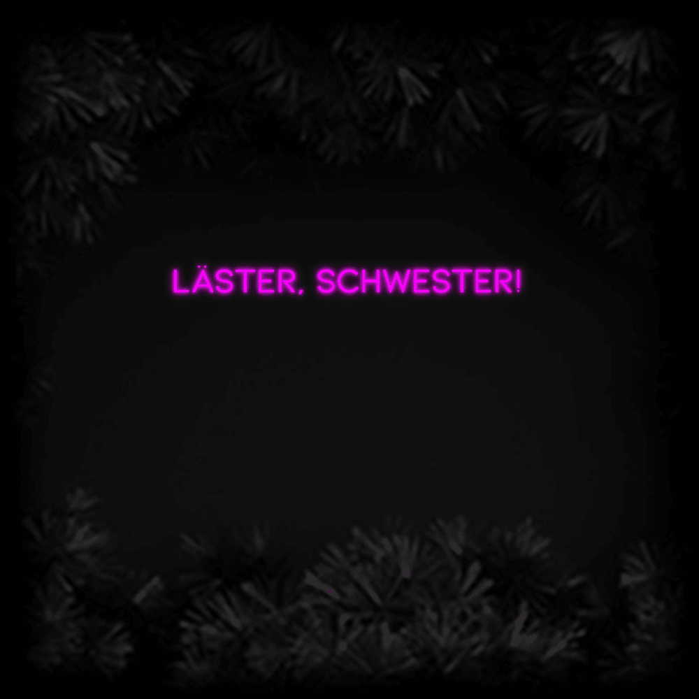 Konfiguriertes LED - Neonschild: Läster, Schwest... - Official Neon - led neon schild schriftzug personalisiert