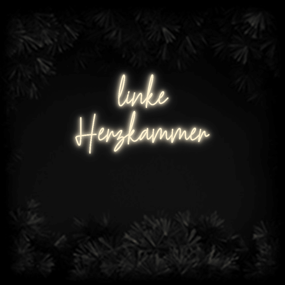 Konfiguriertes LED - Neonschild: linke Herzkamme... - Official Neon - led neon schild schriftzug personalisiert