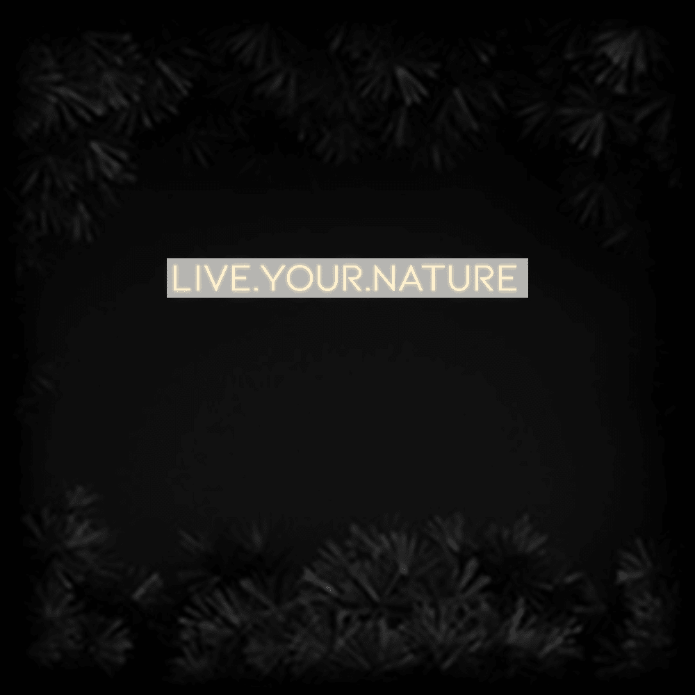 Konfiguriertes LED - Neonschild: LIVE.YOUR.NATUR... - Official Neon - led neon schild schriftzug personalisiert