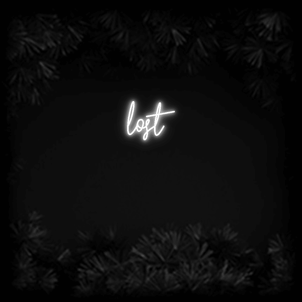 Konfiguriertes LED - Neonschild: lost - Official Neon - led neon schild schriftzug personalisiert