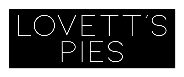 Konfiguriertes LED - Neonschild: LOVETT's PIES - Official Neon - led neon schild schriftzug personalisiert