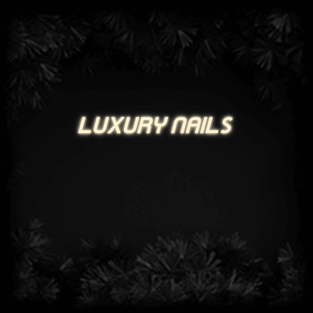 Konfiguriertes LED - Neonschild: LUXURY NAILS - Official Neon - led neon schild schriftzug personalisiert