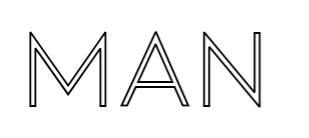 Konfiguriertes LED - Neonschild: MAN - Official Neon - led neon schild schriftzug personalisiert
