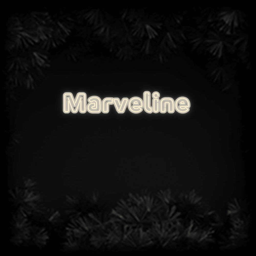 Konfiguriertes LED - Neonschild: Marveline - Official Neon - led neon schild schriftzug personalisiert
