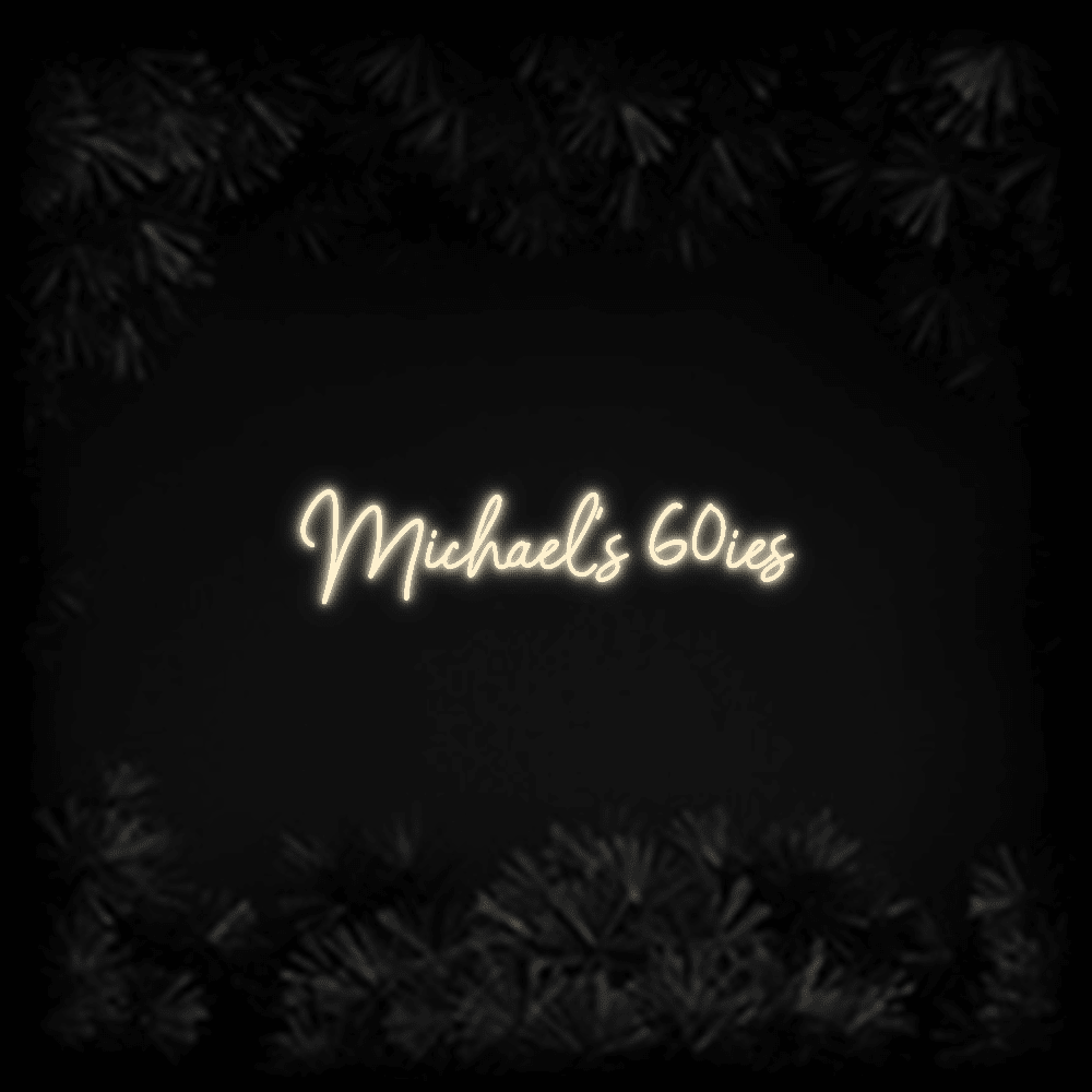 Konfiguriertes LED-Neonschild: Michael‘s 60ies - Official Neon - led neon schild schriftzug personalisiert
