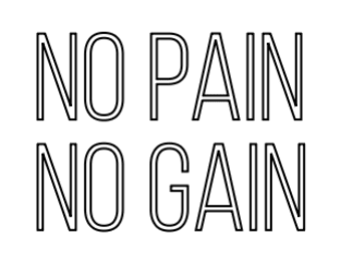 Konfiguriertes LED-Neonschild: no pain no gain - Official Neon - led neon schild schriftzug personalisiert
