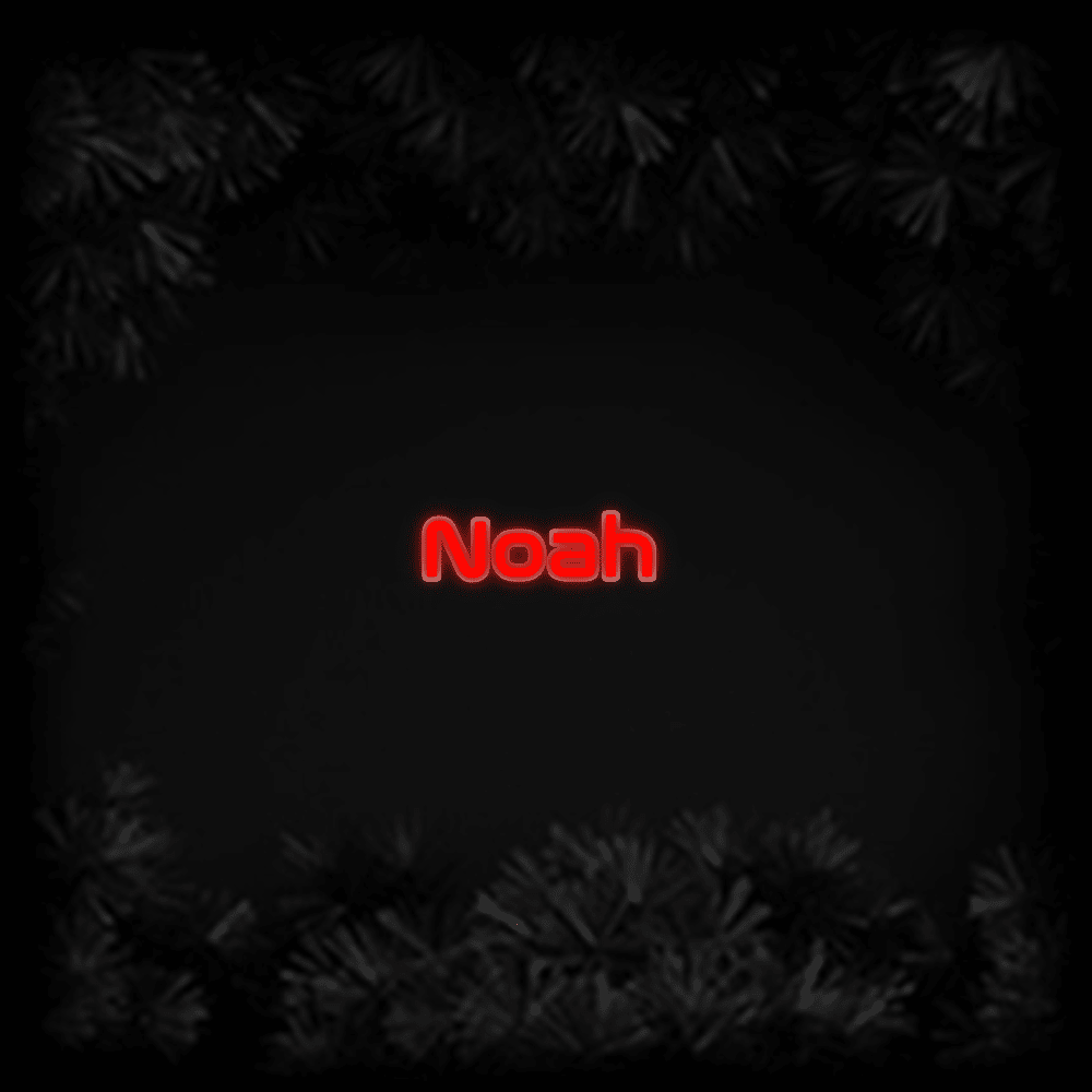 Konfiguriertes LED - Neonschild: Noah - Official Neon - led neon schild schriftzug personalisiert