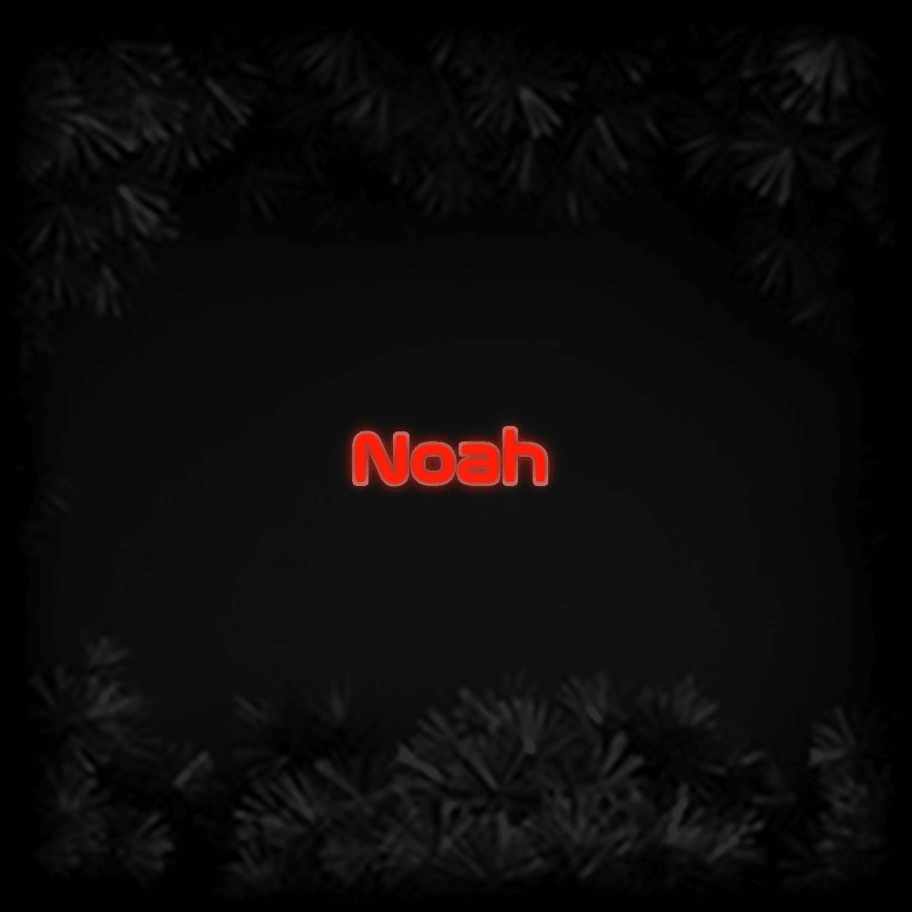 Konfiguriertes LED - Neonschild: Noah - Official Neon - led neon schild schriftzug personalisiert