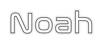 Konfiguriertes LED - Neonschild: Noah - Official Neon - led neon schild schriftzug personalisiert