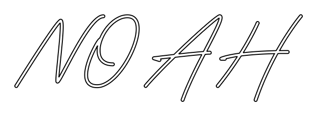 Konfiguriertes LED-Neonschild: NOAH - Official Neon - led neon schild schriftzug personalisiert