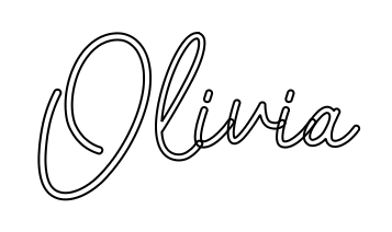 Konfiguriertes LED-Neonschild: Olivia - Official Neon - led neon schild schriftzug personalisiert
