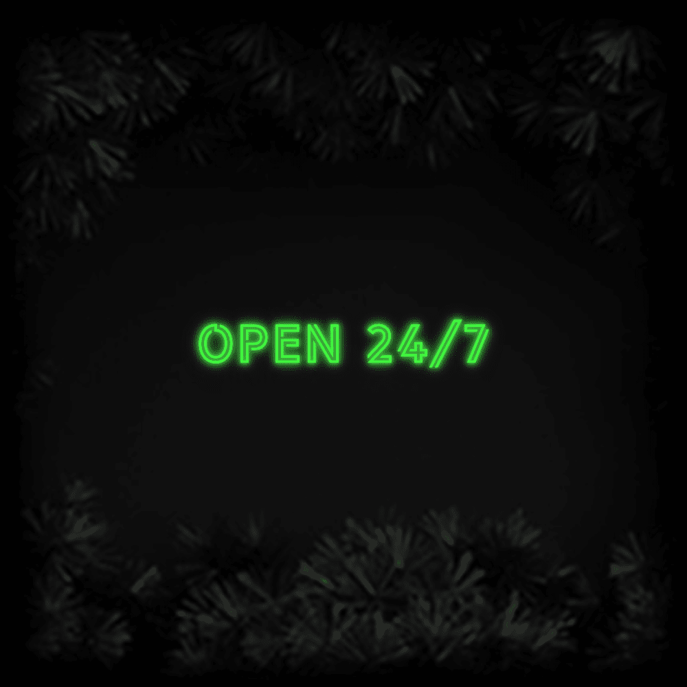 Konfiguriertes LED - Neonschild: Open 24/7 - Official Neon - led neon schild schriftzug personalisiert