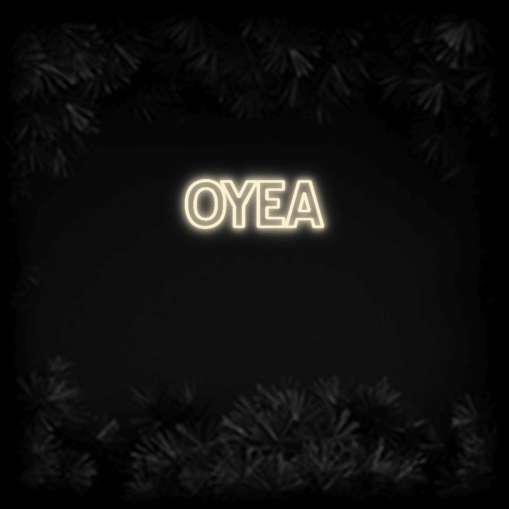 Konfiguriertes LED - Neonschild: OYEA - Official Neon - led neon schild schriftzug personalisiert