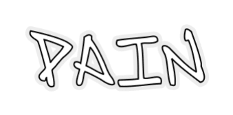 Konfiguriertes LED - Neonschild: Pain - Official Neon - led neon schild schriftzug personalisiert