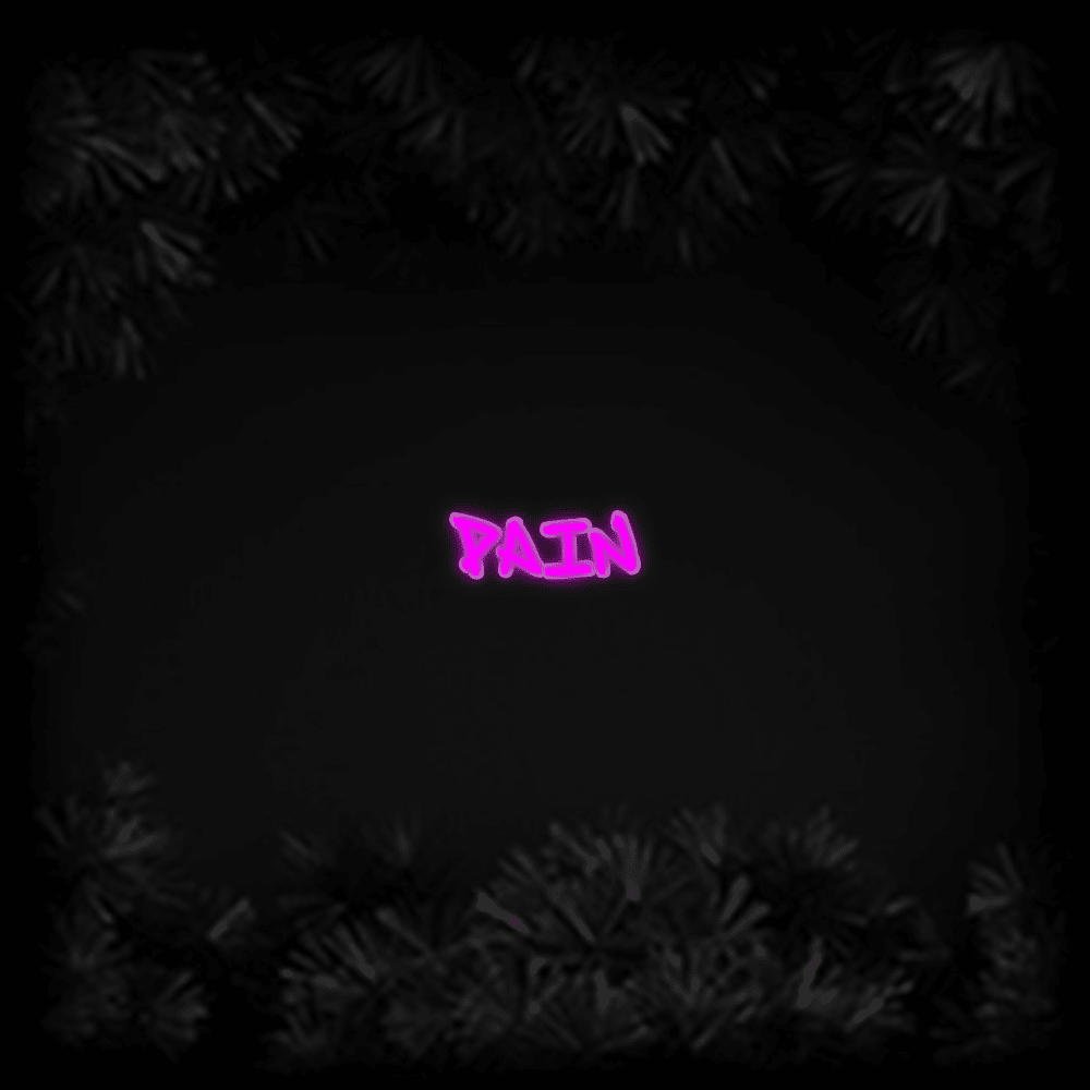 Konfiguriertes LED - Neonschild: Pain - Official Neon - led neon schild schriftzug personalisiert