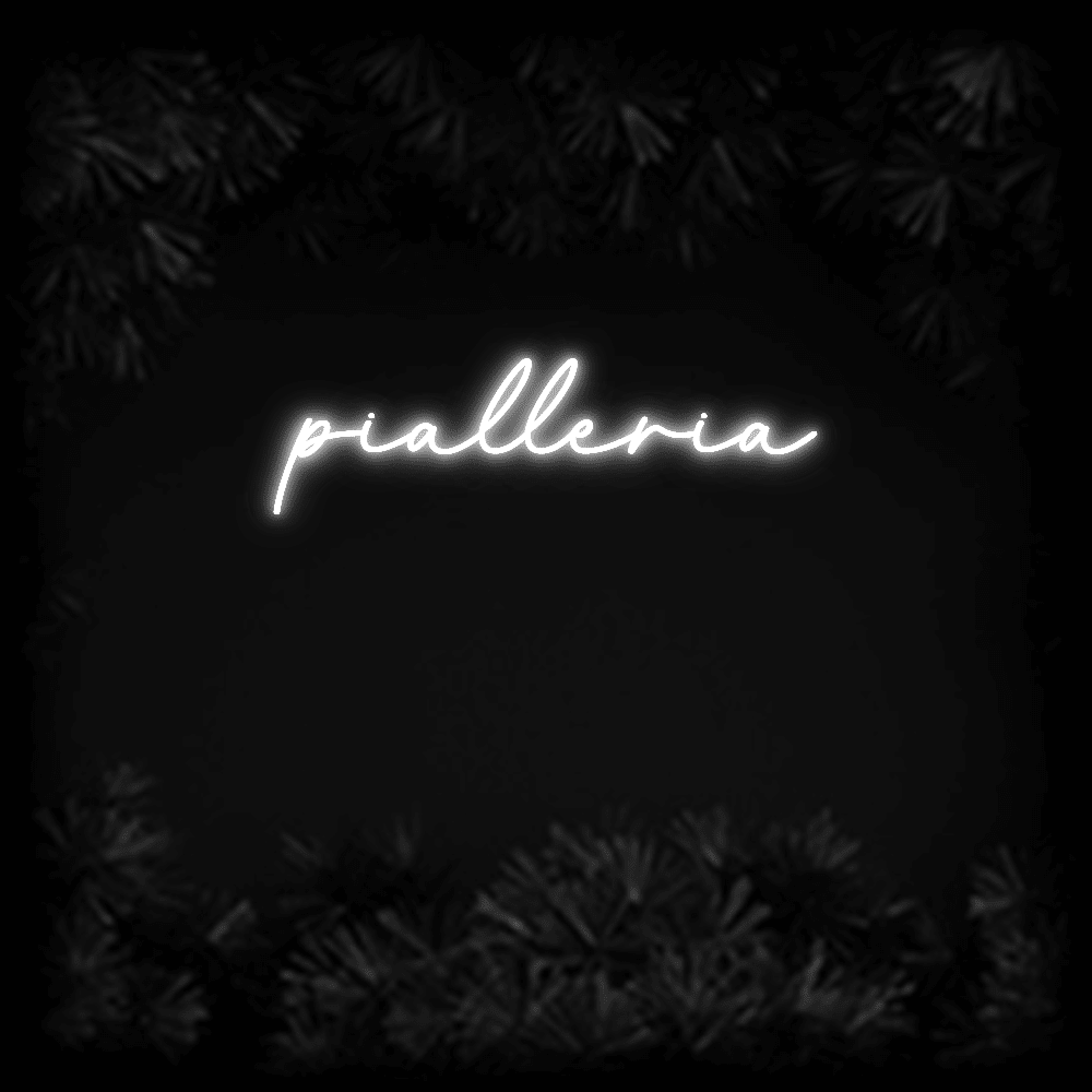 Konfiguriertes LED - Neonschild: pialleria - Official Neon - led neon schild schriftzug personalisiert