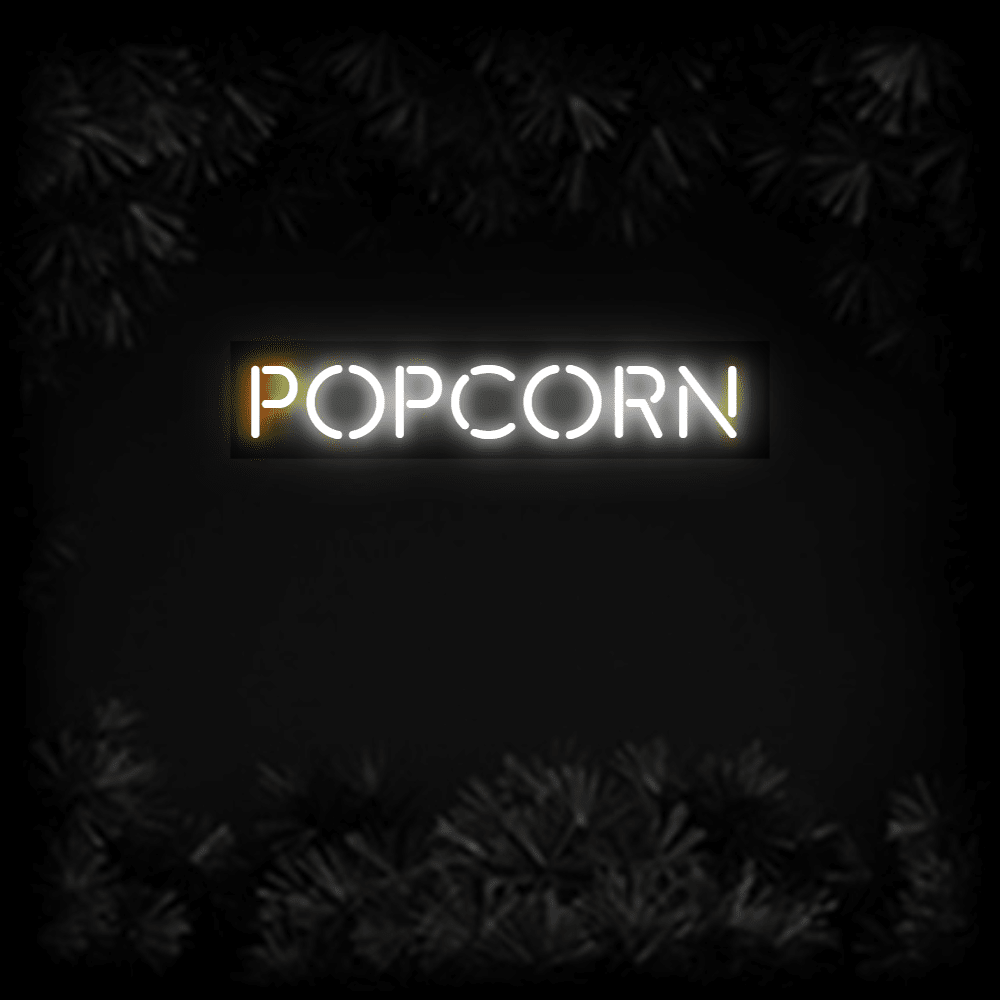 Konfiguriertes LED-Neonschild: POPCORN - Official Neon - led neon schild schriftzug personalisiert