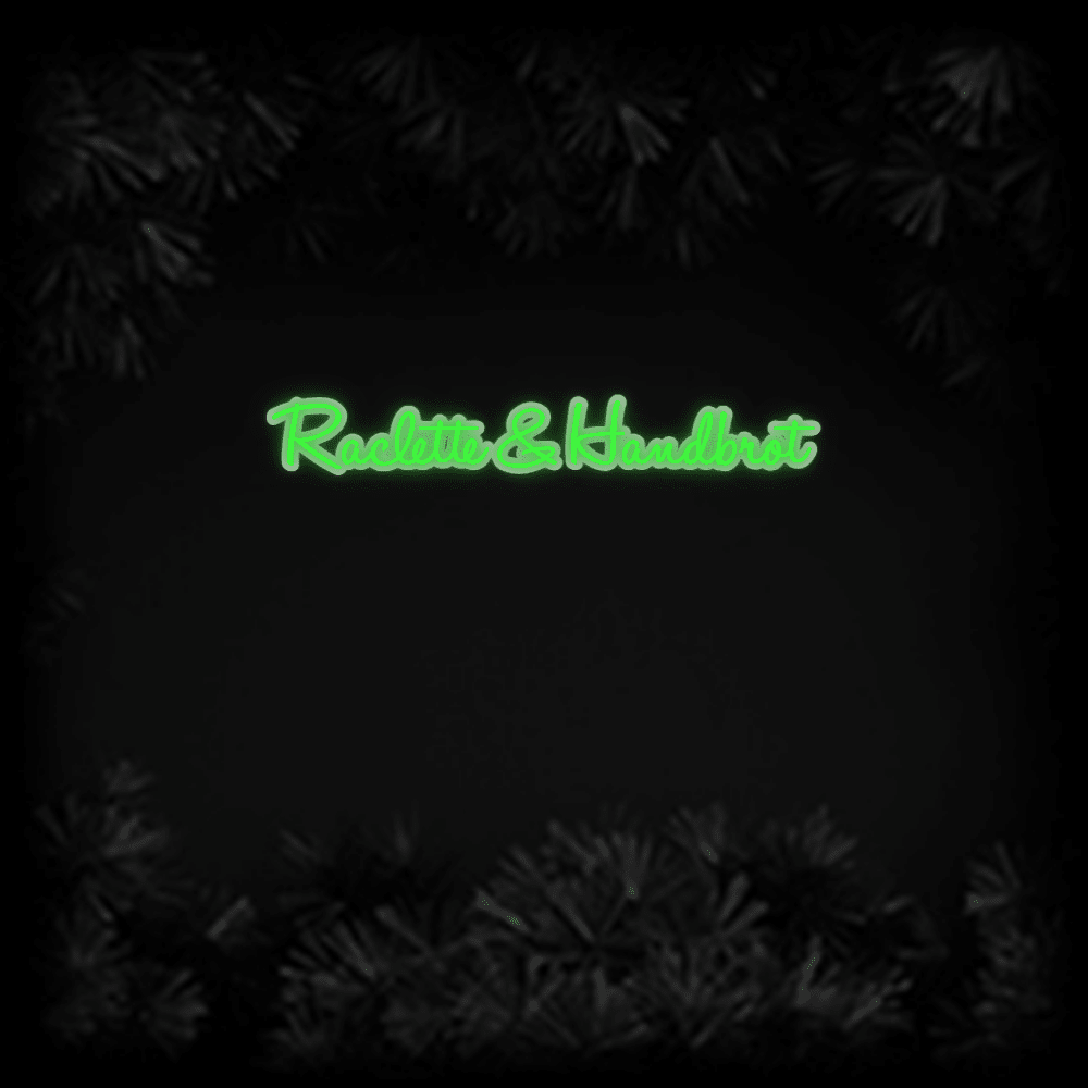 Konfiguriertes LED-Neonschild: Raclette & Hand... - Official Neon - led neon schild schriftzug personalisiert
