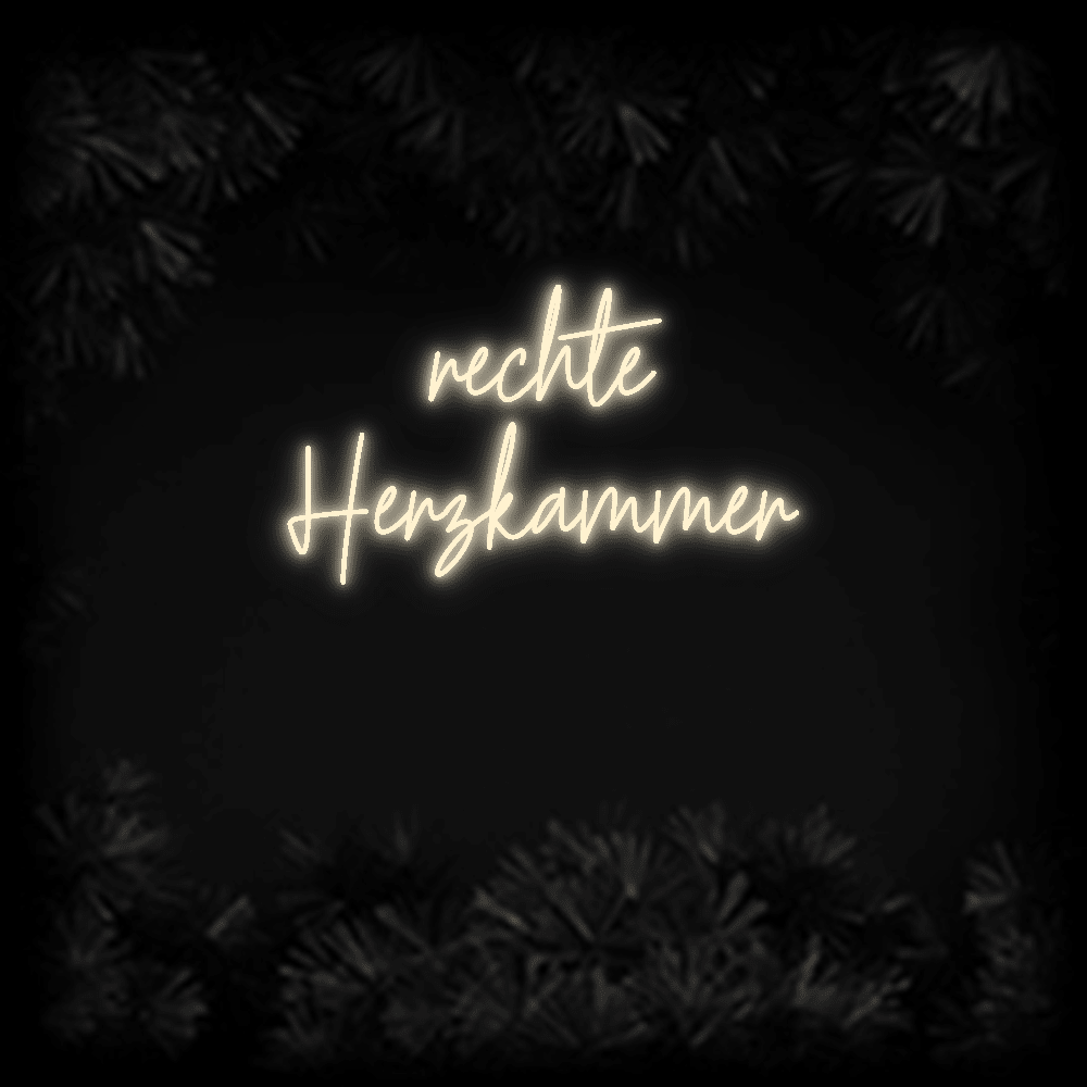 Konfiguriertes LED - Neonschild: rechte Herzkamm... - Official Neon - led neon schild schriftzug personalisiert
