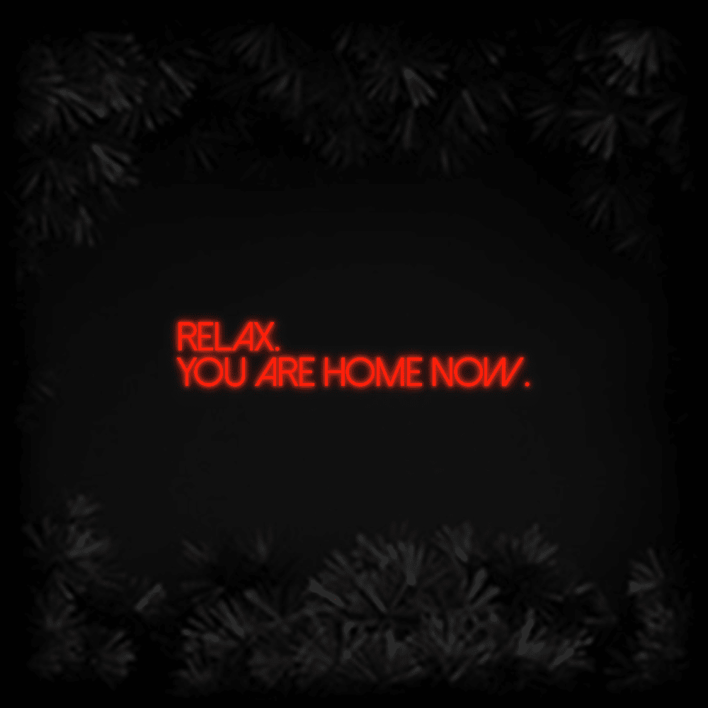 Konfiguriertes LED - Neonschild: Relax. You are... - Official Neon - led neon schild schriftzug personalisiert