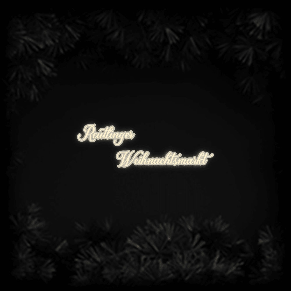 Konfiguriertes LED-Neonschild: Reutlinger Weih... - Official Neon - led neon schild schriftzug personalisiert