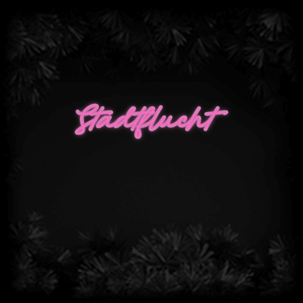 Konfiguriertes LED - Neonschild: Stadtflucht - Official Neon - led neon schild schriftzug personalisiert