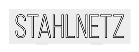 Konfiguriertes LED - Neonschild: STAHLNETZ - Official Neon - led neon schild schriftzug personalisiert