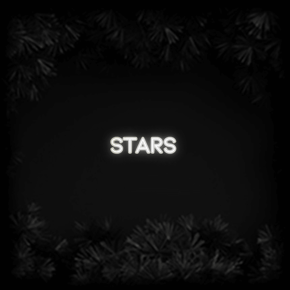 Konfiguriertes LED-Neonschild: STARS - Official Neon - led neon schild schriftzug personalisiert