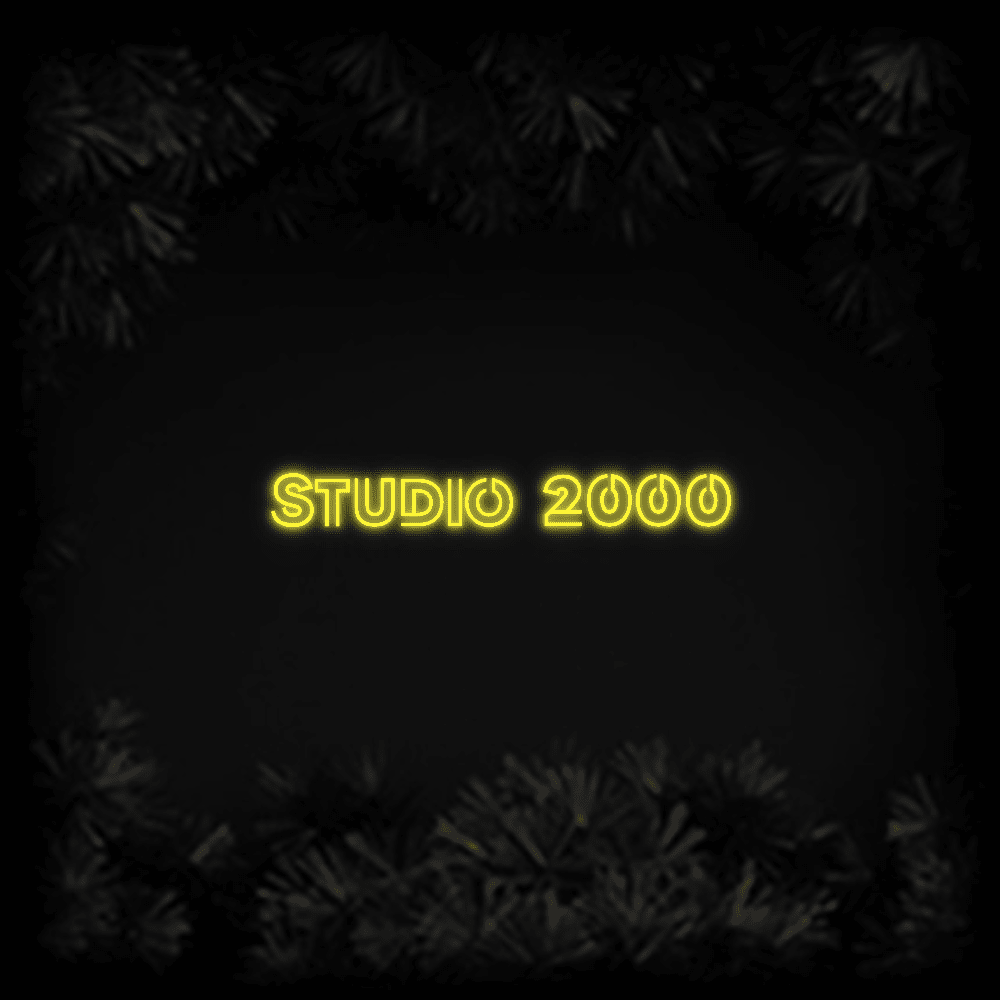 Konfiguriertes LED - Neonschild: Studio 2000 - Official Neon - led neon schild schriftzug personalisiert