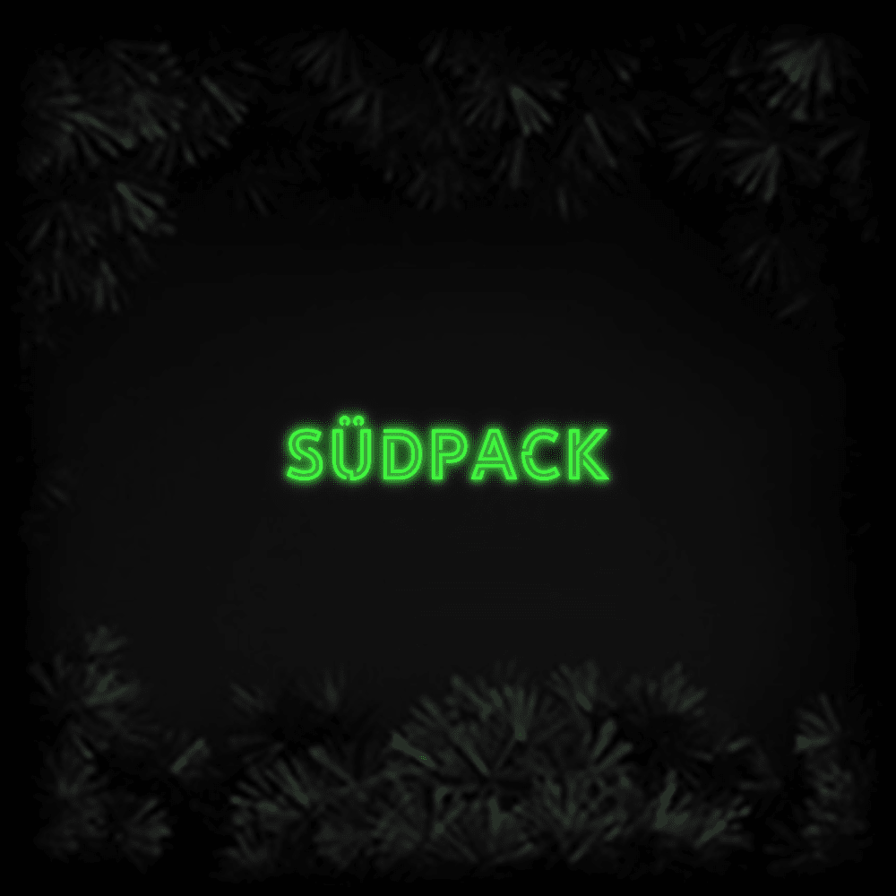 Konfiguriertes LED - Neonschild: SÜDPACK - Official Neon - led neon schild schriftzug personalisiert