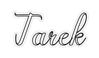 Konfiguriertes LED-Neonschild: Tarek - Official Neon - led neon schild schriftzug personalisiert
