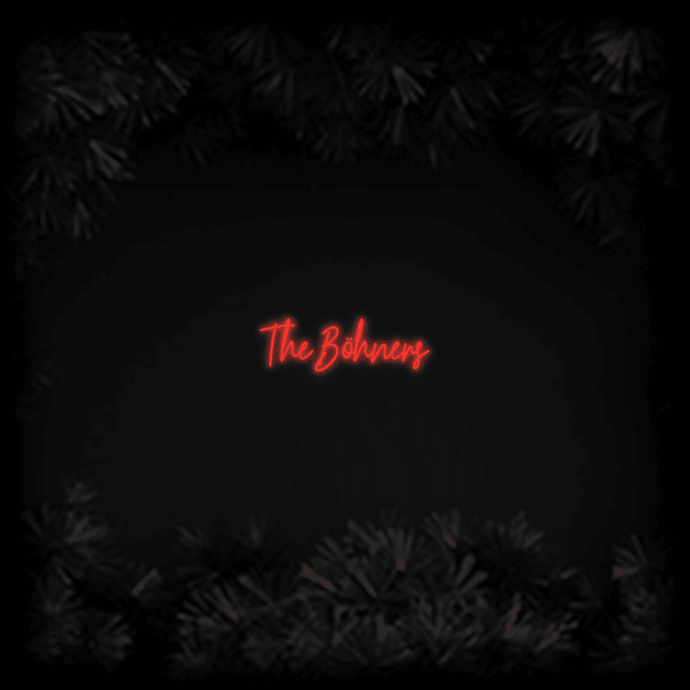 Konfiguriertes LED-Neonschild: The Böhners - Official Neon - led neon schild schriftzug personalisiert