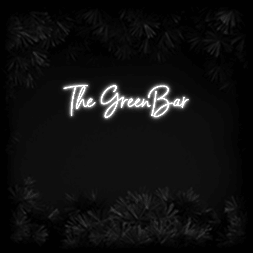 Konfiguriertes LED-Neonschild: The GreenBar - Official Neon - led neon schild schriftzug personalisiert