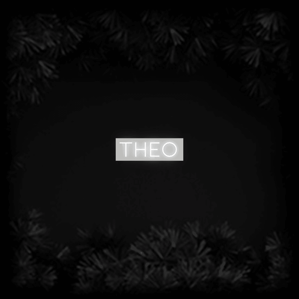 Konfiguriertes LED-Neonschild: THEO - Official Neon - led neon schild schriftzug personalisiert