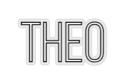 Konfiguriertes LED-Neonschild: THEO - Official Neon - led neon schild schriftzug personalisiert