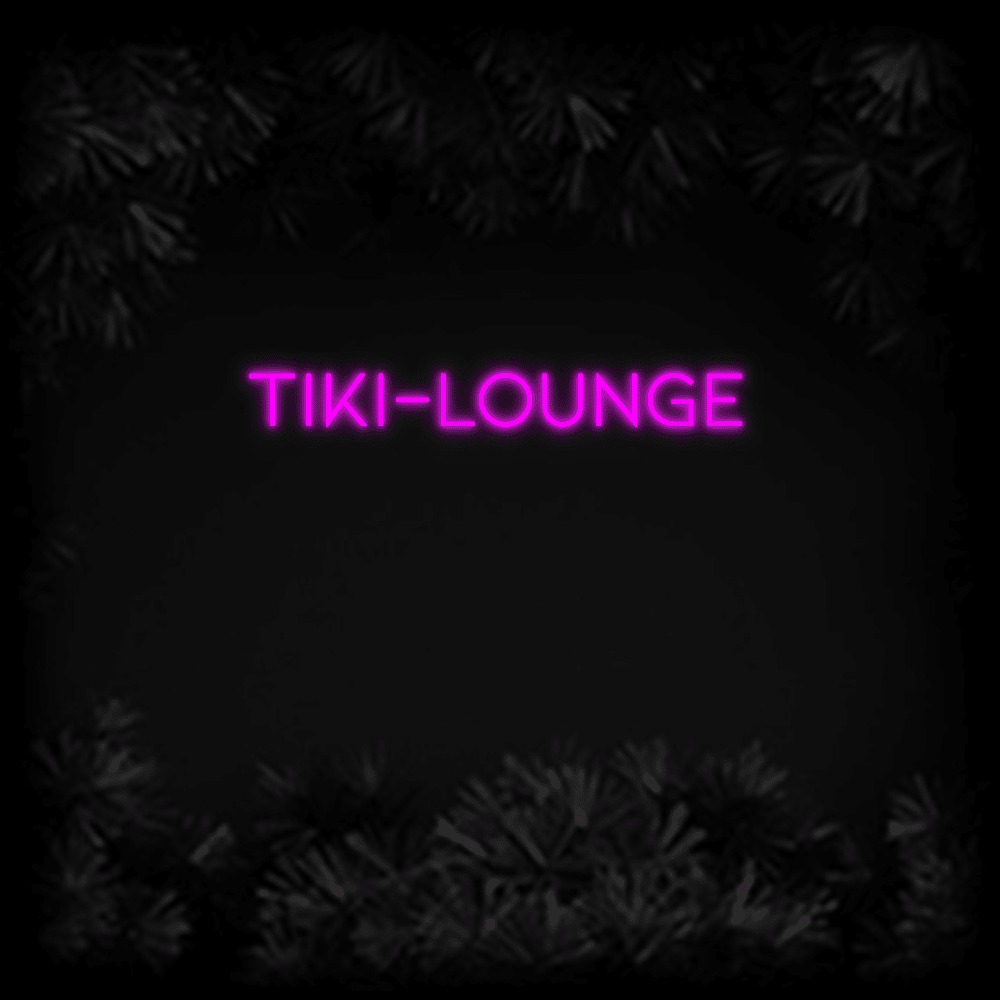 Konfiguriertes LED - Neonschild: Tiki - Lounge - Official Neon - led neon schild schriftzug personalisiert