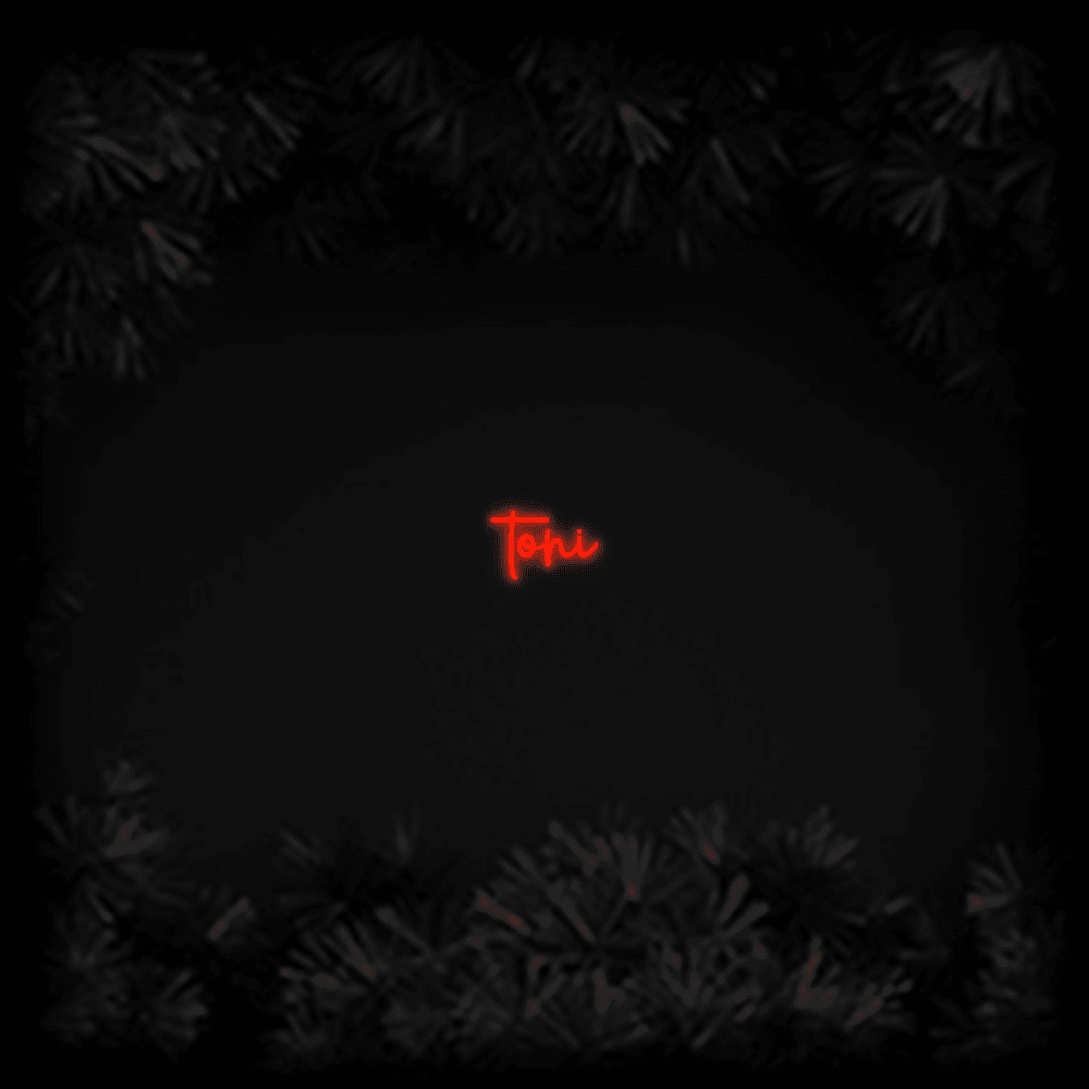 Konfiguriertes LED - Neonschild: toni - Official Neon - led neon schild schriftzug personalisiert
