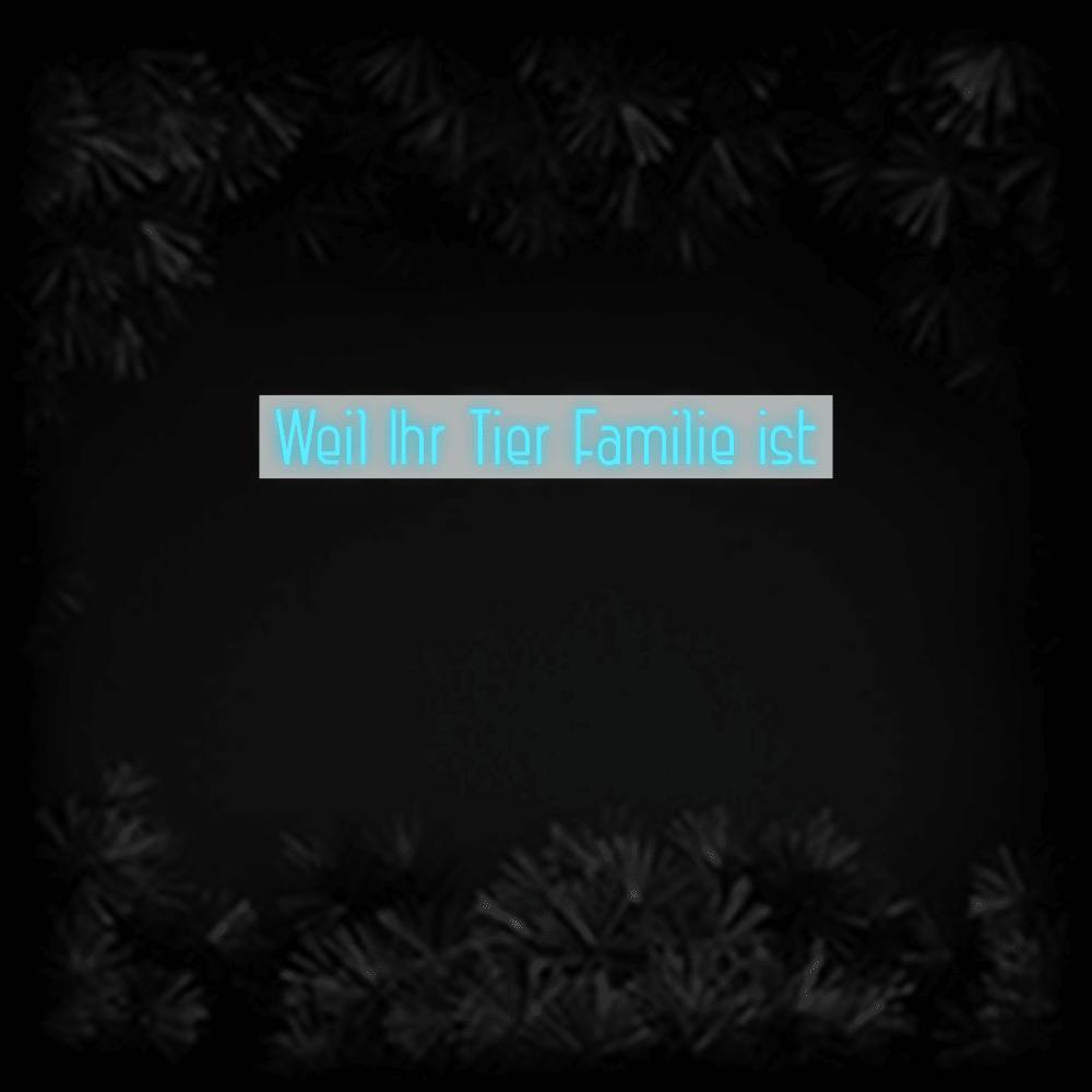 Konfiguriertes LED-Neonschild: Weil Ihr Tier F... - Official Neon - led neon schild schriftzug personalisiert
