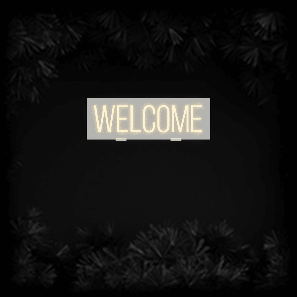 Konfiguriertes LED-Neonschild: Welcome - Official Neon - led neon schild schriftzug personalisiert