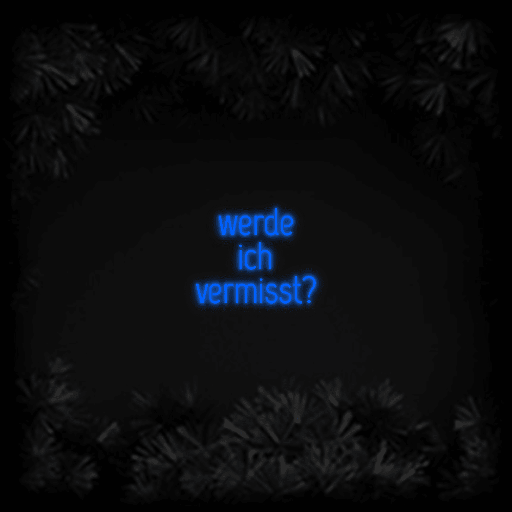 Konfiguriertes LED - Neonschild: werde ich vermi... - Official Neon - led neon schild schriftzug personalisiert