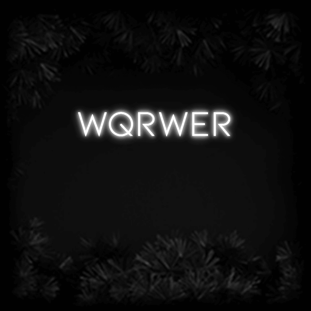 Konfiguriertes LED - Neonschild: wqrwer - Official Neon - led neon schild schriftzug personalisiert
