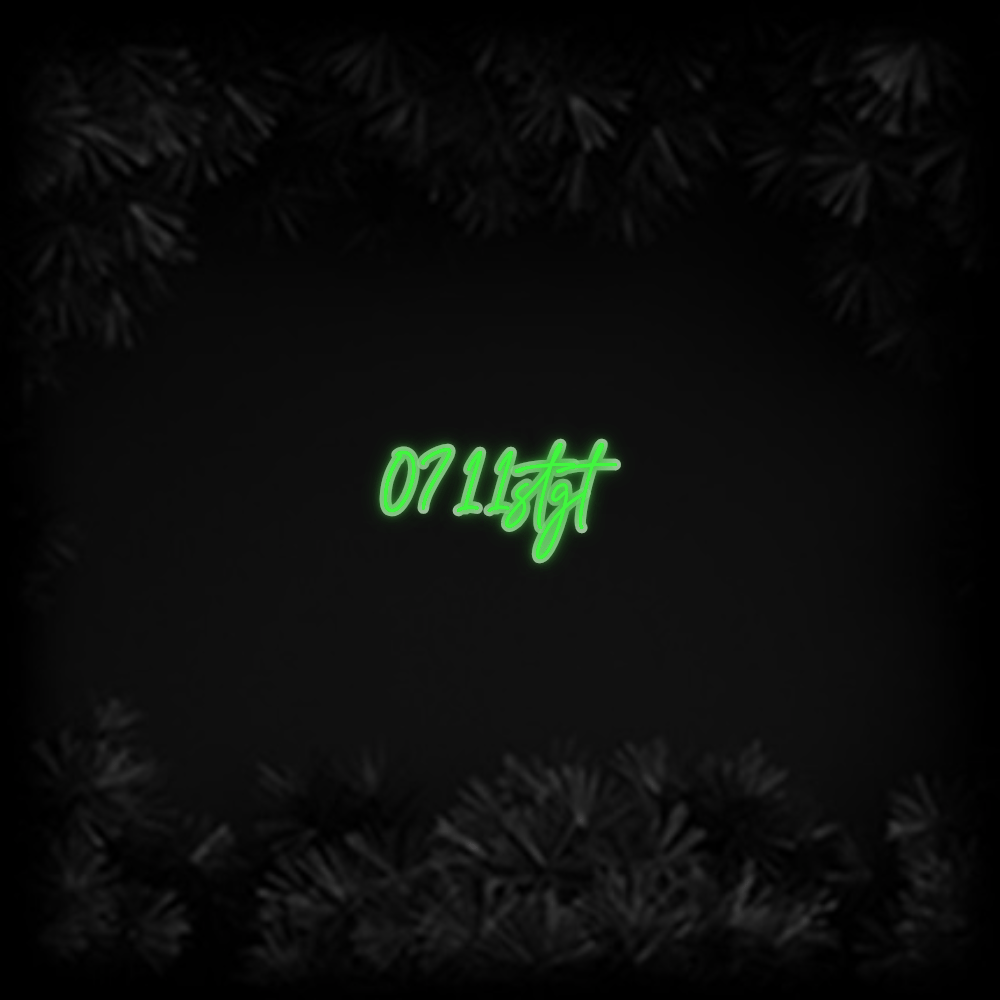 Konfiguriertes Neonschild: 0711stgt - Official Neon - led neon schild schriftzug personalisiert