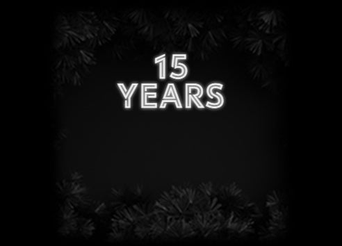Konfiguriertes Neonschild: 15 Years - Official Neon - led neon schild schriftzug personalisiert