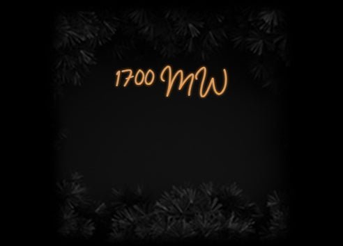 Konfiguriertes Neonschild: 1700 MW - Official Neon - led neon schild schriftzug personalisiert