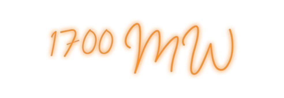 Konfiguriertes Neonschild: 1700 MW - Official Neon - led neon schild schriftzug personalisiert