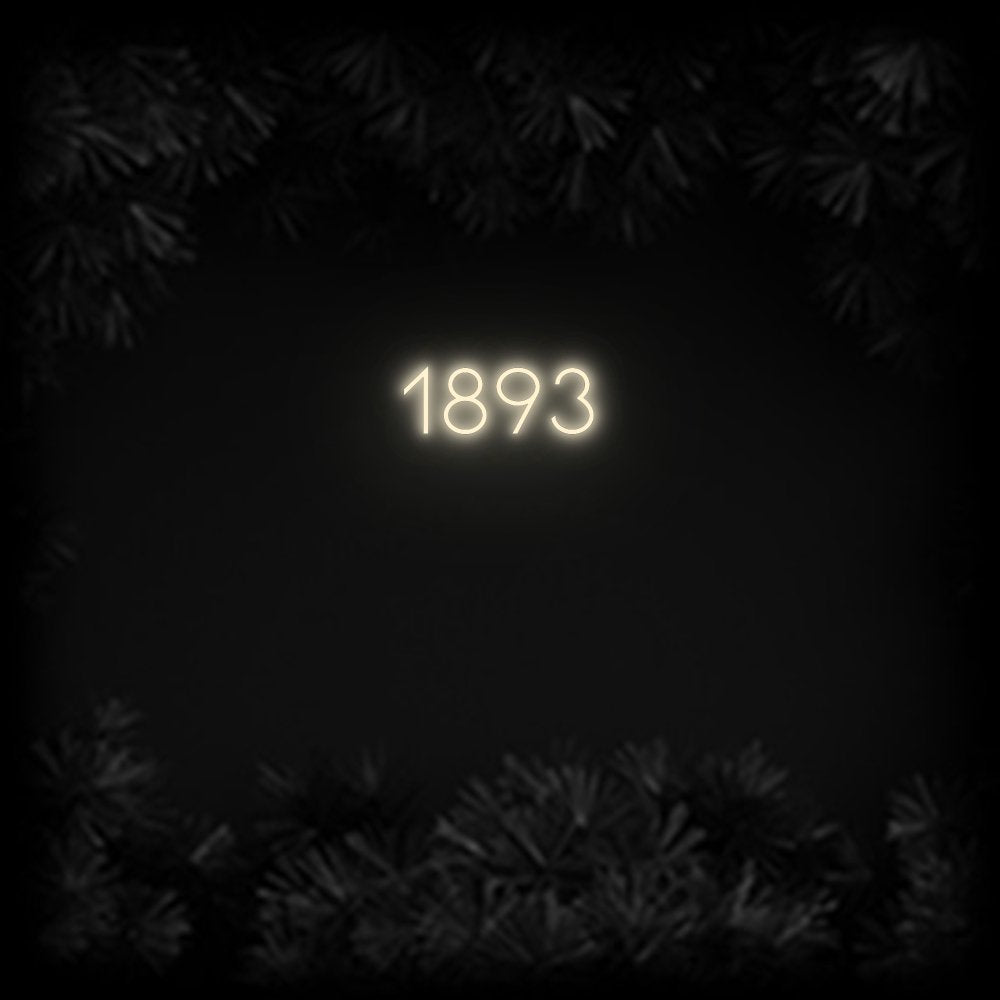 Konfiguriertes Neonschild: 1893 - Official Neon - led neon schild schriftzug personalisiert