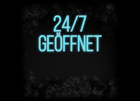 Konfiguriertes Neonschild: 24/7 Geöffnet - Official Neon - led neon schild schriftzug personalisiert